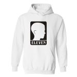 Sweat Stranger Things Logo Eleven Blanc