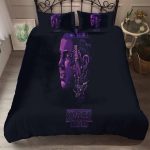 Housse de Couette Stranger Things Noire & Violette 229x229cm