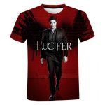 T-shirt Lucifer Noir et Rouge