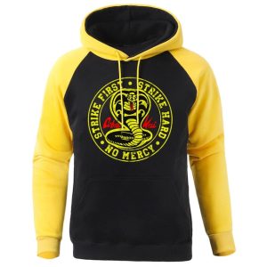 Sweat Cobra Kai Logo Noir & Jaune S