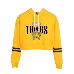 Sweat Stranger Things Crop Top Jaune S
