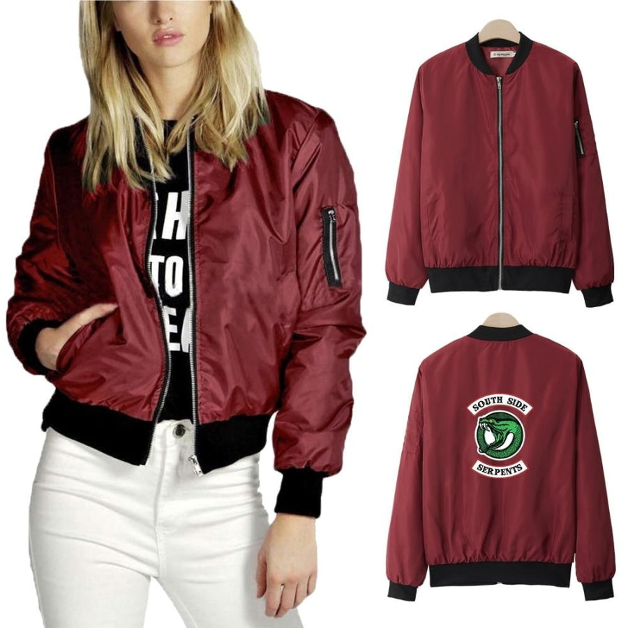 Veste Riverdale Bomber Serpent - Femme – Image 3